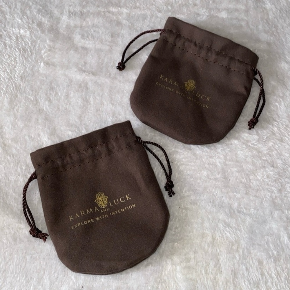 Karma and Luck dust bags (set of two)